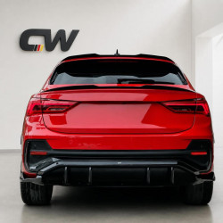 Dachspoiler Heckspoiler Lippe Spoiler Flaps Aufsatz ABS Glanz Schwarz passend für AUDI Q3 F3 Sportback + Sline + RSQ3 - 4270