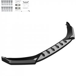 Frontlippe Spoiler Lippe Schwert Frontspoiler ABS Glanz für SKODA Kodiaq Sportline MK1 Facelift - 4271