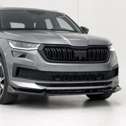Frontlippe Spoiler Lippe Schwert Frontspoiler ABS Glanz für SKODA Kodiaq Sportline MK1 Facelift - 4271