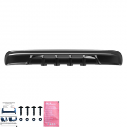 Heckdiffusor Diffusor Heck Ansatz ABS schwarz glänzend passend für SKODA Kodiaq Sportline MK1 + Facelift - 4273