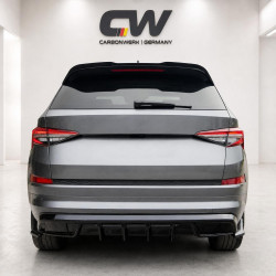 Heckdiffusor Diffusor Heck Ansatz ABS schwarz glänzend passend für SKODA Kodiaq Sportline MK1 + Facelift - 4273
