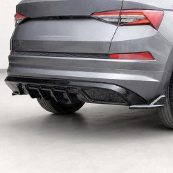 Heckdiffusor Diffusor Heck Ansatz ABS schwarz glänzend passend für SKODA Kodiaq Sportline MK1 + Facelift - 4273