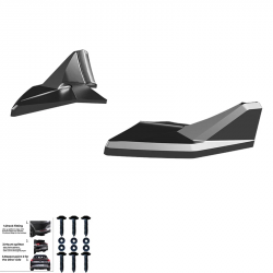 Heckdiffusor Diffusor Heck Ansatz ABS schwarz glänzend passend für SKODA Kodiaq Sportline MK1 + Facelift - 4273