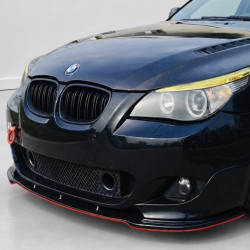 Frontlippe Lippe Schwert Frontspoiler Spoiler ABS Glanz für BMW 5er E60 E61 mit MPaket - 4275