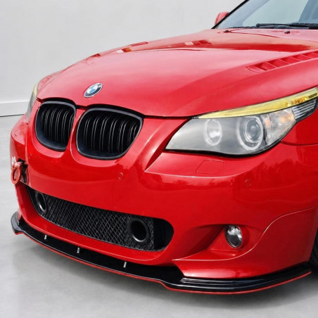Frontlippe Lippe Schwert Frontspoiler Spoiler ABS Glanz für BMW 5er E60 E61 mit MPaket - 4275