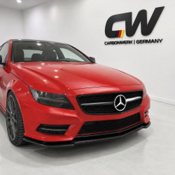 Frontlippe Spoiler Lippe Schwert Frontspoiler ABS Glanz für Mercedes-Benz CLS-Klasse W218 C218 mit AMG Line - 4276
