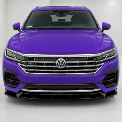 Frontlippe Lippe Schwert Frontspoiler Spoiler ABS Glanz Schwarz passend für VW Touareg R-Line Mk3 Vorfacelift - 4277