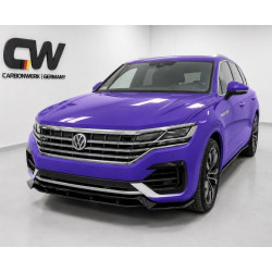 Frontlippe Lippe Schwert Frontspoiler Spoiler ABS Glanz Schwarz passend für VW Touareg R-Line Mk3 Vorfacelift - 4277