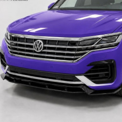 Frontlippe Lippe Schwert Frontspoiler Spoiler ABS Glanz Schwarz passend für VW Touareg R-Line Mk3 Vorfacelift - 4277