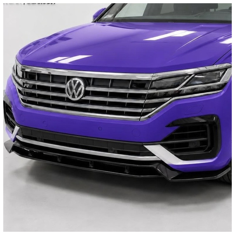 Frontlippe Lippe Schwert Frontspoiler Spoiler ABS Glanz Schwarz passend für VW Touareg R-Line Mk3 Vorfacelift - 4277