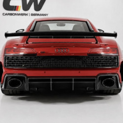 2296 - Heckdiffusor Diffusor Heckansatz Ansatz Vollcarbon passend für AUDI R8 TYP 4S Facelift 2019 bis 2023