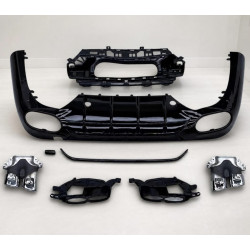 Heckdiffusor Diffusor ABS chrom passend für Mercedes Benz E-Klasse W214 mit AMG-Line - 4281