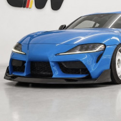 Frontlippe Lippe Schwert Frontspoiler Spoiler ABS Glanz Schwarz passend für Toyota Supra MK5 A90 - 4282