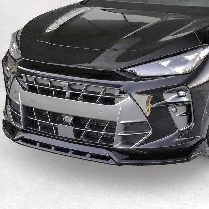 Frontlippe Lippe Schwert Frontspoiler Spoiler ABS Glanz Schwarz passend für CUPRA Terramar MK1 - 4285