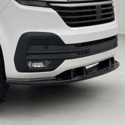 Frontlippe Lippe Schwert Frontspoiler ABS Glanz Schwarz passend für Volkswagen Transporter T6.1 mit ABE - 2496
