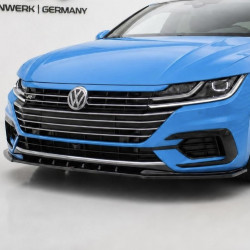 Frontlippe Lippe Schwert Frontspoiler Spoiler ABS Glanz Schwarz passend für VW Arteon MK1 R-Line Vorfacelift - Inkl. ABE - 4290