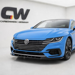 Frontlippe Lippe Schwert Frontspoiler Spoiler ABS Glanz Schwarz passend für VW Arteon MK1 R-Line Vorfacelift - Inkl. ABE - 4290