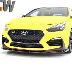 Frontlippe Spoiler Schwert Performance ABS schwarz glänzend passend für Hyundai I30N Mk3 ab 2017