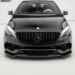 Frontlippe Spoiler Lippe Schwert Frontspoiler ABS Glanz für Mercedes-Benz A-Klasse W176 Facelift mit AMG Line - mit ABE - 4292