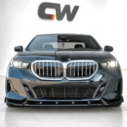 Frontlippe Lippe Schwert Frontspoiler Spoiler ABS Glanz für BMW 5er i5 G60 G61 mit MPaket - 4297