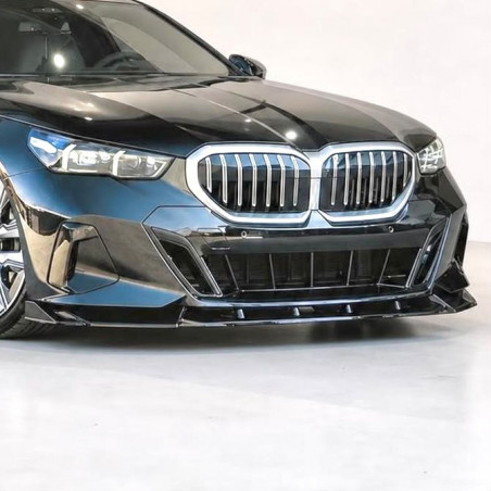 Frontlippe Lippe Schwert Frontspoiler Spoiler ABS Glanz für BMW 5er i5 G60 G61 mit MPaket - 4297