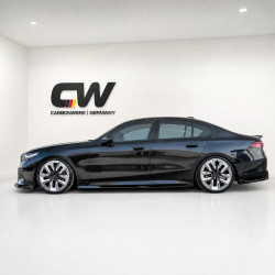 Seitenschwelleransatz Sideskirt Extension ABS schwarz glanz passend für BMW 5er i5 G61 G61 mit MPaket - 4298