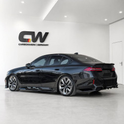 Seitenschwelleransatz Sideskirt Extension ABS schwarz glanz passend für BMW 5er i5 G61 G61 mit MPaket - 4298