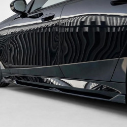 Seitenschwelleransatz Sideskirt Extension ABS schwarz glanz passend für BMW 5er i5 G61 G61 mit MPaket - 4298