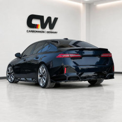 Heckdiffusor Diffusor Heck Ansatz ABS schwarz glänzend passend für BMW 5er i5 G61 G61 mit MPaket - 4300