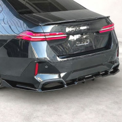 Heckdiffusor Diffusor Heck Ansatz ABS schwarz glänzend passend für BMW 5er i5 G61 G61 mit MPaket - 4300