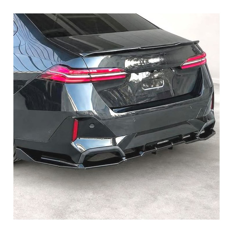 Heckdiffusor Diffusor Heck Ansatz ABS schwarz glänzend passend für BMW 5er i5 G61 G61 mit MPaket - 4300