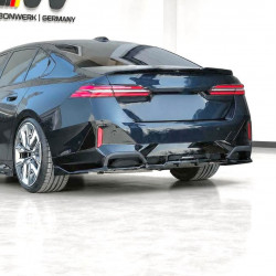 Heckdiffusor Diffusor Heck Ansatz ABS schwarz glänzend passend für BMW 5er i5 G61 G61 mit MPaket - 4300