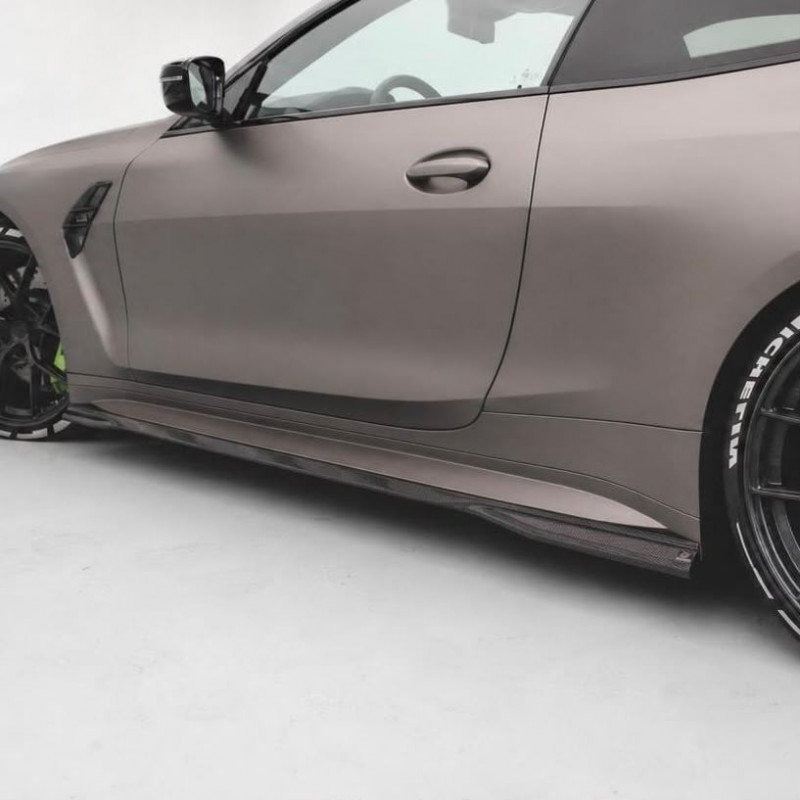 Seitenschwelleransatz Sideskirt Extension ABS schwarz glanz passend für BMW M4 G82 G83 - 4304