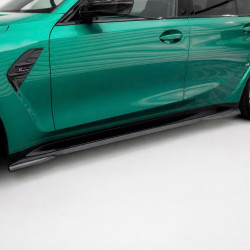 Seitenschwelleransatz Sideskirt Extension ABS schwarz glanz passend für BMW M3 G80 G81 - 4305
