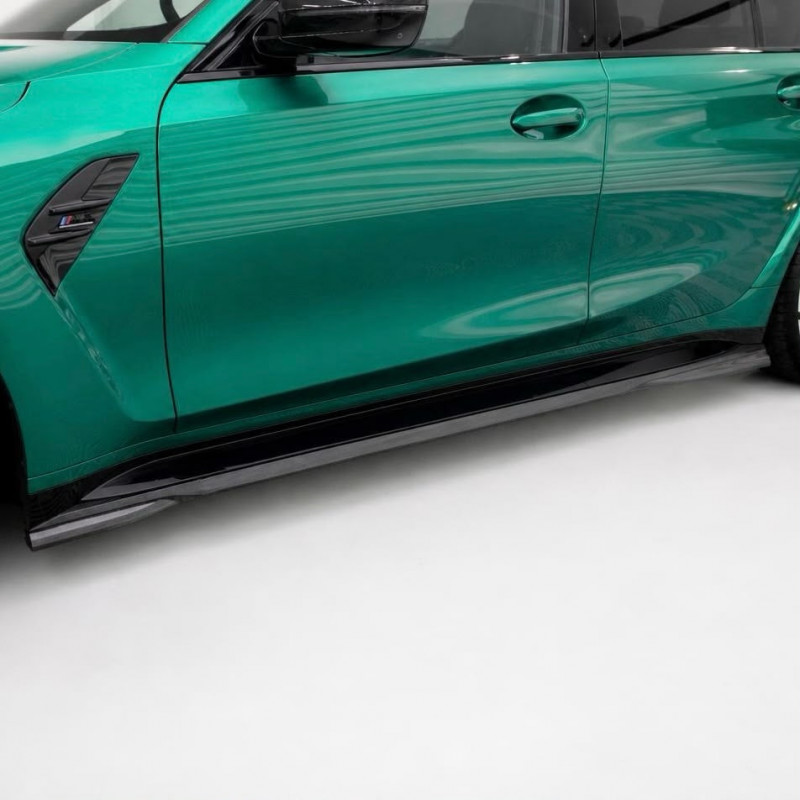 Seitenschwelleransatz Sideskirt Extension ABS schwarz glanz passend für BMW M3 G80 G81 - 4305