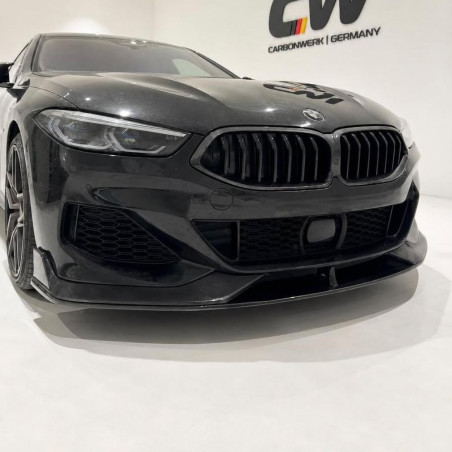 Frontlippe Lippe Spoiler Schwert AC ABS Glanz Schwarz für BMW 8er G14 G15 G16 M Sportpaket - 2828