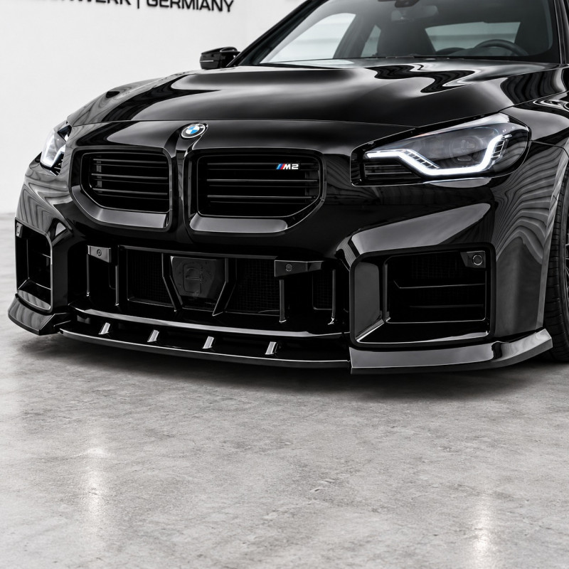 Frontlippe Lippe Schwert Frontspoiler Spoiler ABS Glanz für BMW M2 G87 - 4309