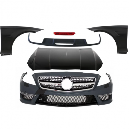 Bodykit für Mercedes CLS W218 C218 11-17 Stoßstange Endrohre CLS63 Look