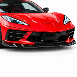 Frontlippe Lippe Schwert Frontspoiler Spoiler ABS Glanz für Chevrolet Corvette C8 - 4310