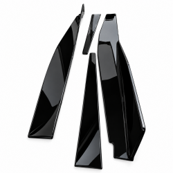 Seitenschwelleransatz Sideskirt Extension ABS schwarz glanz passend für Chevrolet Corvette C8 - 4311