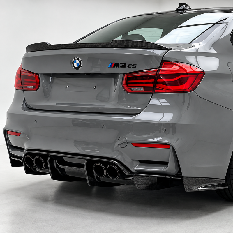 Heckdiffusor Diffusor Heck Ansatz DEEP Vollcarbon passend für BMW F80 M3 und F82 F83 M4 - 1576