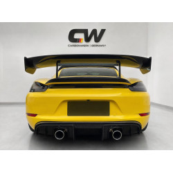 Heckflügel Heckspoiler Spoiler Lippe Ansatz GT4 Vollcarbon passend für Porsche Cayman Boxster 718 981 987 - 4316