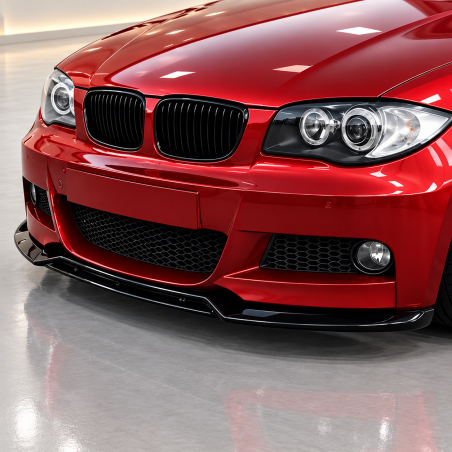 2521 - Frontlippe Lippe Frontspoiler Schwert ABS Glanz Schwarz passend für BMW 1er E82 E88 M Paket