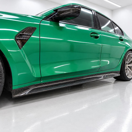 Seitenschwelleransatz Sideskirt Extension Vollcarbon passend für BMW M3 G80 Limousine G81 Touring - 4317