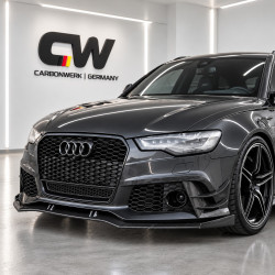 Frontlippe Lippe Spoiler Schwert Performance Carbon Carbon für AUDI RS6 C7 4G - 4318