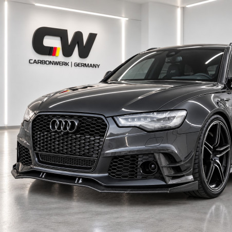 Frontlippe Lippe Spoiler Schwert Performance Carbon Carbon für AUDI RS6 C7 4G - 4318