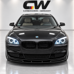 Frontlippe Lippe Schwert Frontspoiler Spoiler ABS Glanz passend für BMW 7er F01 mit MPaket - 4323