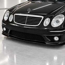 Frontlippe Spoiler Lippe Schwert Frontspoiler ABS Glanz passend für Mercedes-Benz E-Klasse W211 Facelift mit AMG Line - 4327