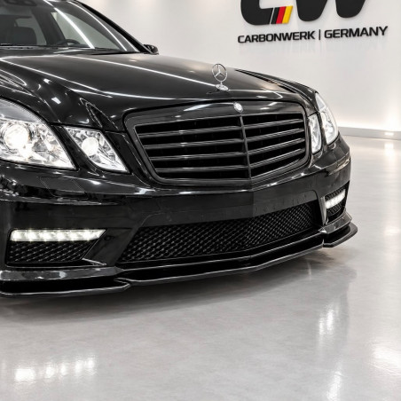 Frontlippe Spoiler Lippe Schwert Frontspoiler ABS Glanz passend für Mercedes-Benz E-Klasse W212 E63 AMG Vorfacelift - 4328
