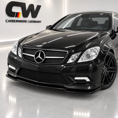 Frontlippe Spoiler Lippe Schwert Frontspoiler ABS Glanz passend für Mercedes-Benz E-Klasse W207 mit AMG-Line Vorfacelift - 4330